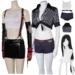 Top Women’s Black Striped Swimsuit for Tifa Lockhart Fans Perfect for Parties