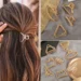 Effortless Style and Secure Hold with Elegant Gold Heart Hair Clips